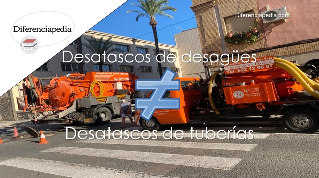 Diferencia entre desatascos de desagües y desatascos de tuberías