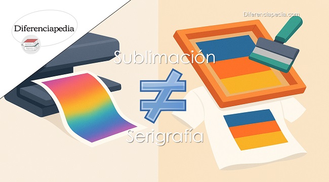 Diferencia entre sublimación y serigrafía