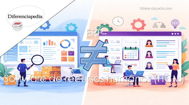 Diferencia entre ERP y software de recursos humanos (HCM)