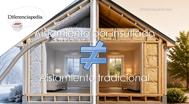 Aislamiento por insuflado vs aislamiento tradicional