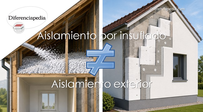 Diferencia entre aislamiento por insuflado y aislamiento exterior
