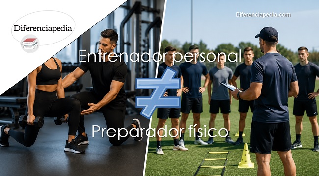 diferencia entre entrenador personal y preparador físico