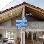 diferencia entre aislar una buhardilla y aislar un tejado