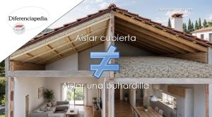 Diferencia entre aislar una cubierta y aislar una buhardilla