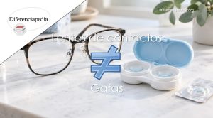 Diferencia entre lentes de contacto y gafas